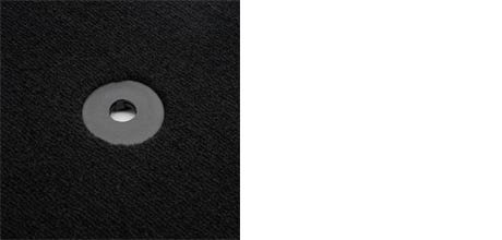 Screw & Button Lock car mat retention system