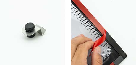 Button Lock car mat retention system